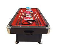 Tavolo da Biliardo Professionale con Accessori per Carambola e Snooker - Biliardo da Adulti Robusto - 8 Ft Rosso