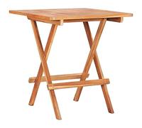 Tavolo da Bistrot Pieghevole in Teak Massello 60x60x65 cm per Giardino e Interni, Legno Resistente agli Agenti Atmosferici, Design Elegante Facile da Pulire, Ideale per Terrazza e Patio