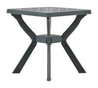 Tavolo da bistrot verde, 70 x 70 x 72 cm, in plastica, per terrazza | Plastica resistente alle intemperie, design leggero, immediatamente utilizzabile, per esterni come terrazze e balconi