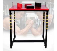 Tavolo da braccio di ferro, attrezzatura for l'allenamento della forza delle braccia con braccio di ferro staccabile for palestra di casa, ufficio, club, tavolo da combattimento standard(Red)