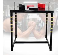 Tavolo da braccio di ferro, attrezzatura for l'allenamento della forza delle braccia con braccio di ferro staccabile for palestra di casa, ufficio, club, tavolo da combattimento standard(Nero)