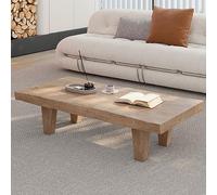 Tavolo da caffè e da pranzo in legno massello, tavolino da tè giapponese zen per soggiorno, casa, ufficio, sala ricevimenti, semplice ed elegante, stile basso tatami