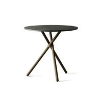 Tavolo da Caffè Eberhart Aldric Ø80 Cemento scuro/Rovere Scuro