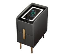 Tavolo da camera da letto LED ultra stretto comodino intelligente con ricarica USB wireless creativo multifunzionale sensibile agli infrarossi 3 toni dimmerabile