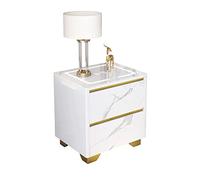 Tavolo da camera da letto Smart Vanity Comodino Mobili per la camera da letto Comodino domestico Ricarica wireless Armadio di archiviazione USB Moderno Comodino