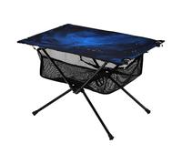 Tavolo da campeggio blu cielo notturno eccellente tavolo pieghevole all'aperto con borsa per il trasporto per all'aperto spiaggia grill barbecue viaggio