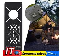 Tavolo da campeggio IGT in acciaio inossidabile per stufa SOTO Spider (set di pi