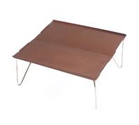 Tavolo da Campeggio in Alluminio Scrivania da Campeggio Compatta Alta Capacit??