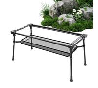 Tavolo da campeggio modulare - Scrivania pieghevole da 60 cm, cavo antiscivolo regolabile e staccabile, tavolo da campeggio in metallo, superficie di viaggio compatta | Versatile attrezzatura da pranz