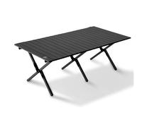 Tavolo da campeggio pieghevole compatto e portatile, ultra leggero, in acciaio al carbonio, tavolo da picnic con borsa per il trasporto, per barbecue, cucina, festival, spiaggia e attività all'aperto