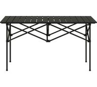 Tavolo da campeggio pieghevole con piano arrotolabile Tavolo da giardino X-frame in alluminio leggero tavolo laterale per 2 persone tavolo pieghevole per giardino balcone campeggio 95 x 55cm nero |