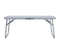 Tavolo da campeggio pieghevole in alluminio bianco 60 x 40 cm