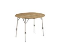 Outwell - Custer Round - Tavolo da campeggio 90 x 90 x 48,5-70 cm beige