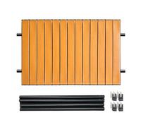 Tavolo da campeggio, tavola da carrello da giardino, tavolo pieghevole in metallo da ufficio, Heavy Duty, 29,5 x 21,6 pollici, strumento da trekking, forniture da picnic all'aperto per pic