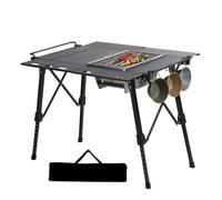 Tavolo da campeggio - Tavolo da campeggio portatile | Tavolo pieghevole stabile | Tavolo leggero | Tavolino compatto | Tavolo da campeggio Mobili per Camp Kitchen Dining Garden BBQ Picnic Beach