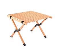 Tavolo da campeggio, tavolo pieghevole arrotolabile con borsa portaoggetti, tavolo da campeggio in alluminio, portatile, leggero, per picnic all'aperto/interno, escursionismo, cortile