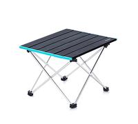 Tavolo da campo da campeggio tavolo in alluminio ultraleggero in lega pieghevole tavolo da campeggio portatile da campeggio portatile da pesca da pesca all'aperto (nero)