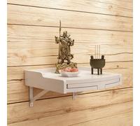 Tavolo da cerimonia buddista in legno da parete, con cassetti, per il culto, tavolo intagliato per statue di Buddha e Guan Yu, 25 cm