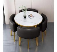 Tavolo Da Colazione Rotondo Per Conferenze Set Di Tavolo E Sedie Rotondi Set Di Tavolo E Sedie Da Pranzo Tavolo Da Cucina Moderno Per Cena Per Casa/Giardino/Ristorante #44 80x75cm/31.5x29.5in(WxH)