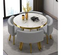 Tavolo Da Colazione Rotondo Per Conferenze Set Di Tavolo E Sedie Rotondi Set Di Tavolo E Sedie Da Pranzo Tavolo Da Cucina Moderno Per Cena Per Casa/Giardino/Ristorante #19 80x75cm/31.5x29.5in(WxH)