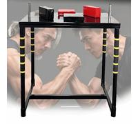 Tavolo da combattimento professionale for braccio di ferro, piastra di supporto for l'allenamento della forza del polso, attrezzatura da tavolo da wrestling adatta for palestra(Nero)