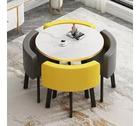 Tavolo da conferenza e sedie per ufficio, reception e casa, versatile tavolo da pranzo e tavolino da caffè per soggiorno, balcone, bar