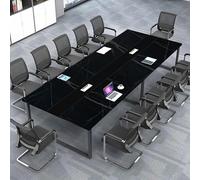 Tavolo da conferenza moderno e resistente, resistente ai graffi, per ufficio, varie dimensioni e colori, perfetto per sale riunioni e spazi collaborativi (sedie non incluse)
