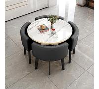 tavolo da conferenza moderno, E sedie Piccola sala ricevimenti Tavolo da club con sedie Set Tavolo da pranzo da cucina semplice Set 1 tavolo 4 sedie Tavolo da negoziazione for riunioni 80 cm(D)