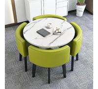 tavolo da conferenza moderno, E sedie Piccola sala ricevimenti Tavolo da club con sedie Set Tavolo da pranzo da cucina semplice Set 1 tavolo 4 sedie Tavolo da negoziazione for riunioni 80 cm(G)