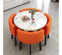 tavolo da conferenza moderno, E sedie Piccola sala ricevimenti Tavolo da club con sedie Set Tavolo da pranzo da cucina semplice Set 1 tavolo 4 sedie Tavolo da negoziazione for riunioni 80 cm(F)