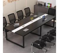 Tavolo da conferenza moderno per 10 persone, rettangolare, grande tavolo per seminari e allenamento con struttura robusta, ideale per riunioni e collaborazioni, dimensioni: 240 x 100 x 74 cm