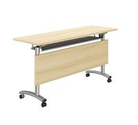 Tavolo da conferenza Pieghevole con Ruote - Tavolo Lungo e Mobile per seminari, Ideale per Ufficio e Sala riunioni, 120x75x60 cm - Perfetto per Eventi formativi e collaborazioni.