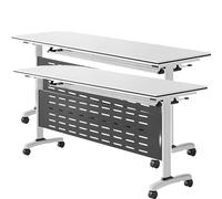 Tavolo da conferenza pieghevole, design salvaspazio per riunioni in ufficio, sessioni di formazione e spazi di lavoro collaborativi, portatile, facile da riporre, mobili versatili
