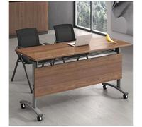 Tavolo da Conferenza Pieghevole Moderno, Compatto e Facile da Montare per L'Ufficio Domestico, La Reception e L'uso in Club, Tavolo da Riunione Piccolo e Versatile.,6pcs,120 * 40 * 75cm