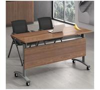 Tavolo da Conferenza Pieghevole Moderno, Compatto e Facile da Montare per L'Ufficio Domestico, La Reception e L'uso in Club, Tavolo da Riunione Piccolo e Versatile.,6pcs,120 * 50 * 75cm