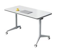 Tavolo da conferenza pieghevole moderno con ruote, tavolo da riunione modulare arrotolabile per ufficio e classe, mobili salvaspazio per collaborazioni ed eventi, confezione da 1