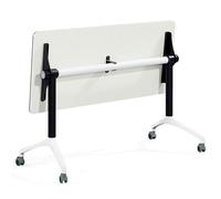 Tavolo da conferenza pieghevole portatile con ruote di bloccaggio, design rettangolare, per seminari e riunioni, per ufficio e sala di formazione, 140 x 39 x 75 cm, ideale per eventi e collaborazioni