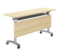 Tavolo da conferenza pieghevole portatile per riunioni di ufficio e scuola, design arrotolabile per riporre e trasportare facilmente, ideale per spazi di lavoro collaborativi