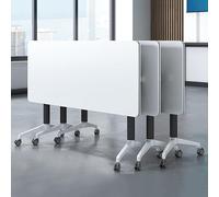 Tavolo da conferenza pieghevole portatile per riunioni di ufficio e scuola, design arrotolabile per riporre e trasportare facilmente, ideale per spazi di lavoro collaborativi