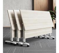 Tavolo da conferenza pieghevole portatile per riunioni di ufficio e scuola, design arrotolabile per riporre e trasportare facilmente, ideale per spazi di lavoro collaborativi