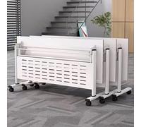 Tavolo da conferenza pieghevole portatile per riunioni di ufficio e scuola, design arrotolabile per riporre e trasportare facilmente, ideale per spazi di lavoro collaborativi