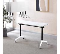 Tavolo da conferenza pieghevole, tavolo da allenamento mobile con ruote, tavolo per sala riunioni per seminari, scrivania per riunioni con piano ribaltabile per sala riunioni(B,10PCS)