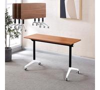 Tavolo da conferenza pieghevole, tavolo da allenamento mobile con ruote, tavolo per sala riunioni per seminari, scrivania per riunioni con piano ribaltabile per sala riunioni(A,10PCS)