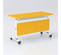 Tavolo da Conferenza Pieghevole, Tavolo da Formazione Mobile con Piano Ribaltabile, Tavolo da Seminario con Ruote Girevoli, per Ufficio Domestico, Centri Multimediali,1pcs,120 * 40 * 75cm