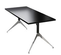 Tavolo da conferenza rettangolare con gambe in metallo a forma di Y, ideale per piccoli uffici e seminari di formazione