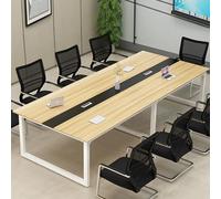 Tavolo da conferenza rettangolare da 2,4 m, per 10 persone, robusto e moderno, ideale per seminari e formazione, dimensioni 160 x 120 x 74 cm, design durevole per spazi professionali