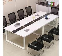 Tavolo da conferenza rettangolare per 10 persone, 2,4 m, robusto, moderno, per sala riunioni e seminari, dimensioni: 160 x 120 x 74 cm