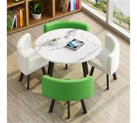 Tavolo da conferenza rotondo moderno - Set da cucina/sala da pranzo per bar colazione 91,9 x 75,9 cm (L x A) elegante mobili da pranzo per casa e ufficio