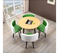 Tavolo da conferenza rotondo, moderno tavolo da pranzo per cucina, design semplice, 94 x 75 cm (lunghezza x altezza), perfetto per riunioni a casa e in ufficio