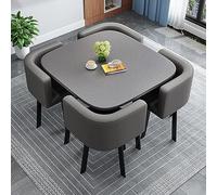 Tavolo da conferenza Rotondo, Tavolo da reception per ufficio, tavolini per sale conferenze Tavoli da ufficio semplici Mobili set tavolo e sedie, tavolino e set di 4 sedie, per ufficio combinato 80 cm